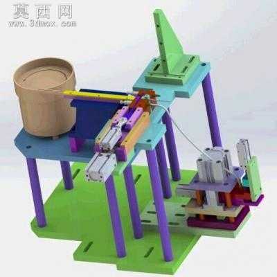 全自动马达焊接件组装机 3D模型