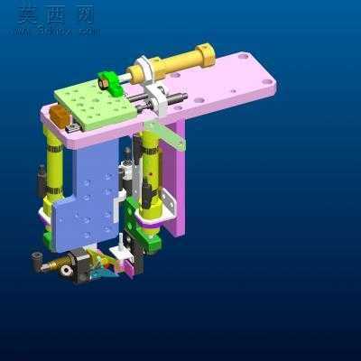 贴胶机、贴软胶垫的设备 3D模型