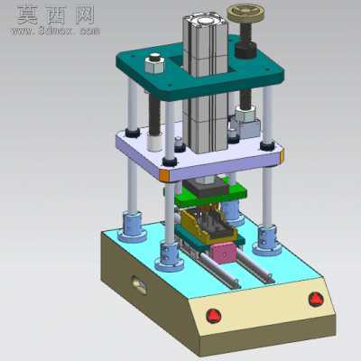 气动铆压机 3D模型