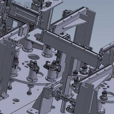 自动化汽车油封工件组装机 3D模型