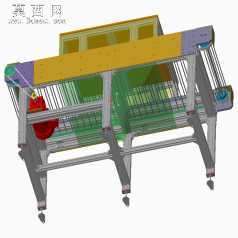 酸洗剂冷却线输送机 3D模型