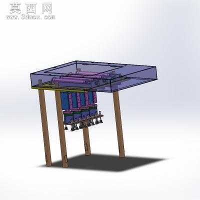 镍氢及锂电圆柱形电池极片裁切机 3D模型