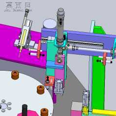 耳机组装点胶一体机、转盘式非标自动化设备 3D模型