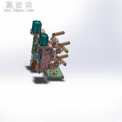 圆柱锂电池集流片自动焊接机 3D模型
