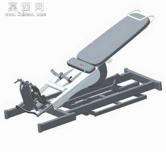 起立床 3D模型
