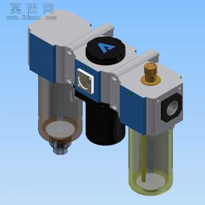 气源三联件 3D模型