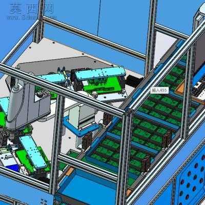 4轴机械手自动组装机 3D模型