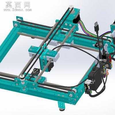 迷你XY激光雕刻机 3D模型