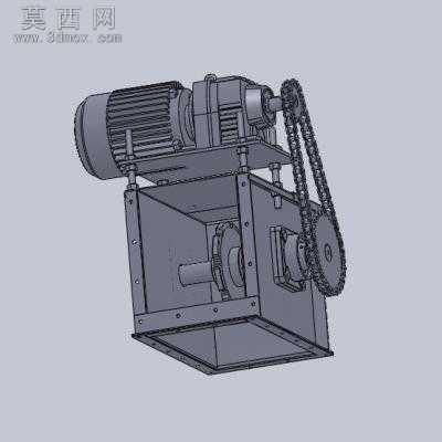 刮板机机头 3D模型