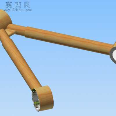 重型车V型推力杆热压夹具 3D模型