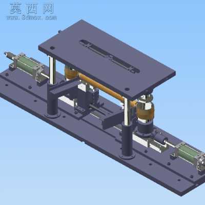 东风天龙推力杆全自动热压装夹具 3D模型