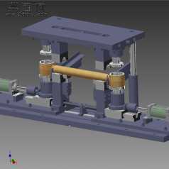 东风天龙推力杆全自动热压装夹具 3D模型