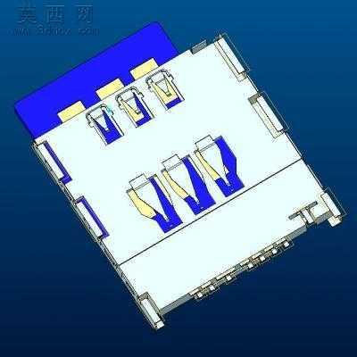 MICRO_SIM卡组件 3D模型