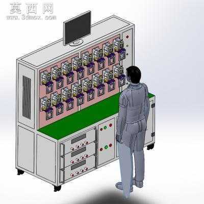 仪表测试机柜 3D模型
