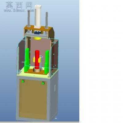 汽车动力电池整平机+缩口机 3D模型