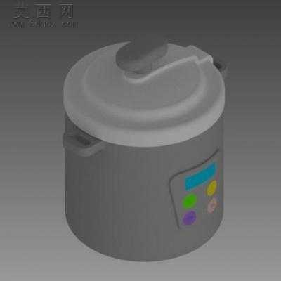 电压力锅 3D模型