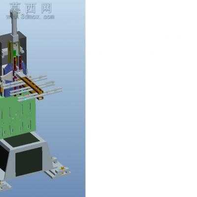 带180度翻转台的分离式冲压机械手 3D模型