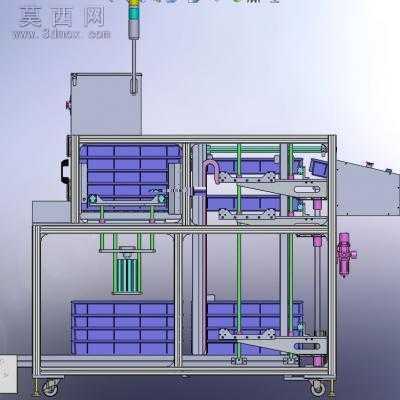 自动送料盒机 物料盒摆放设备 3D模型