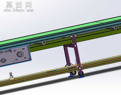 传送带皮带线 3D模型