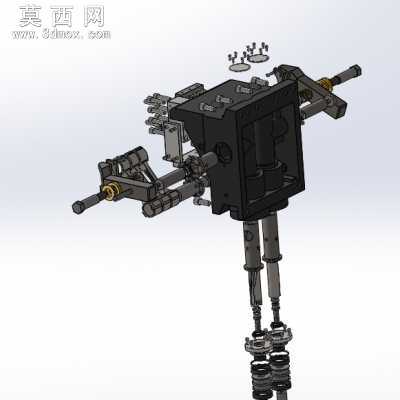 车床液压夹具 3D模型