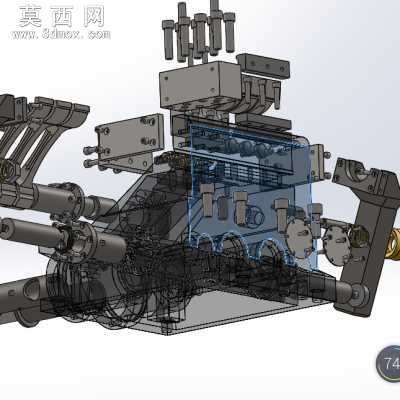 车床液压夹具 3D模型