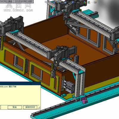 电气箱拼装焊接工装设备 3D模型