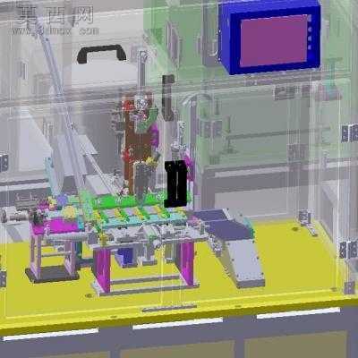EW35全自动组装检测一体机整套3D模型+工程图 3D模型