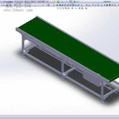 皮带输送线 单层皮带线 3D模型