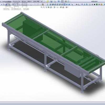 皮带输送线 单层皮带线 3D模型