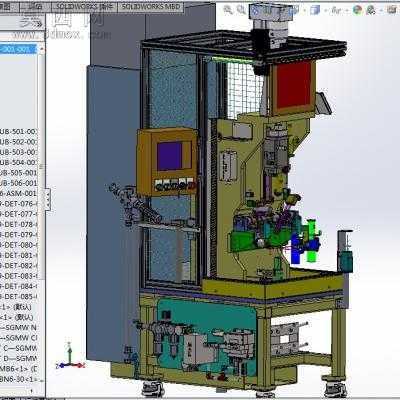 转向套管轴承压装机器及自动翻边设备 3D模型