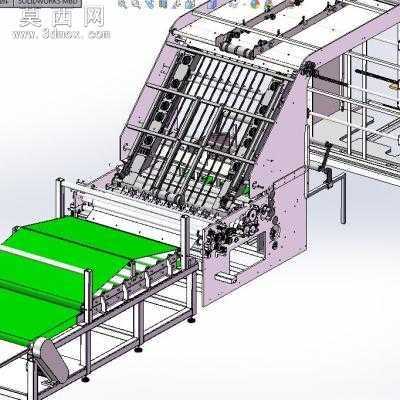 全自动裱纸机覆面机 3D模型