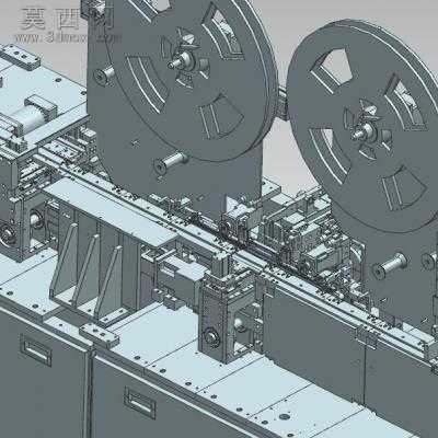 四工位自动插片组装机 3D模型
