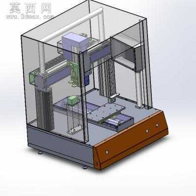 万用桌面型三轴非标设备焊接机点胶机打螺丝机 3D模型