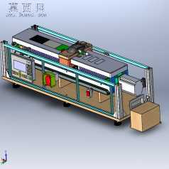 鼠标影像自动校准测试机 3D模型