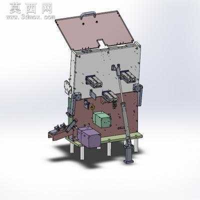 18650锂电池度电(充电)喷码一体机 3D模型