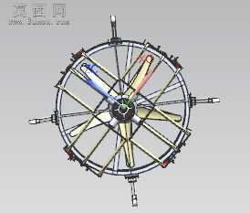 四螺旋桨同轴垂直起降ug设计 3D模型
