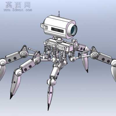 仿蜘蛛侦查型机器人 3D模型