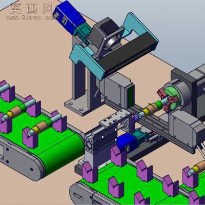 全自动曲轴检测设备 3D模型