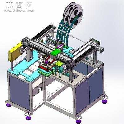磁条塑胶字母组入机塑胶件取料、注塑机取料 3D模型