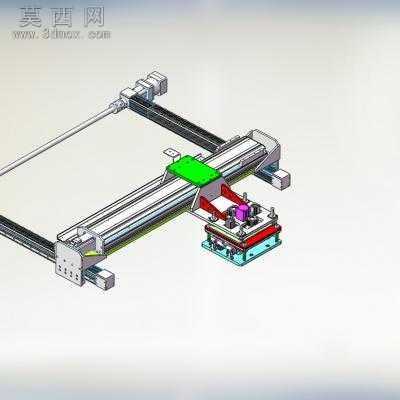 磁条塑胶字母组入机塑胶件取料、注塑机取料 3D模型