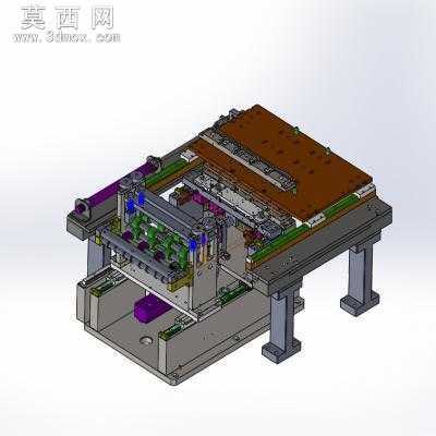 磁条塑胶字母组入机塑胶件取料、注塑机取料 3D模型
