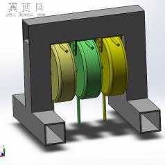 自创自动伸缩电缆机 3D模型