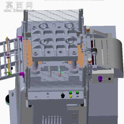 非标平板裁切机 3D模型