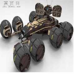 全轮驱动军用车PROE设计 3D模型
