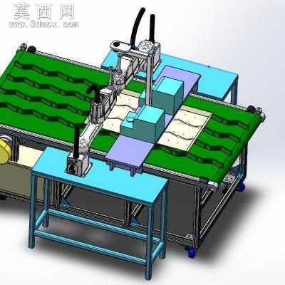 在线打螺丝设备、线体移动式打螺丝机 3D模型