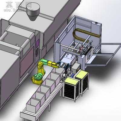 注塑产品自动装箱设备方案图 3D模型