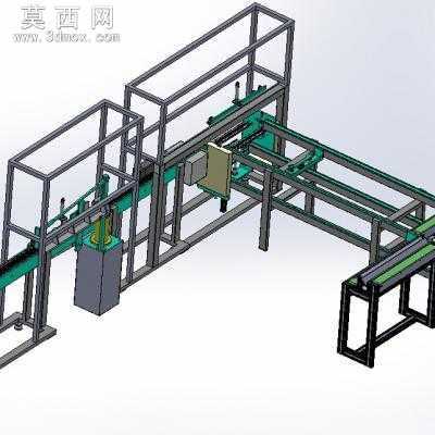 自动组装检测流水线 3D模型