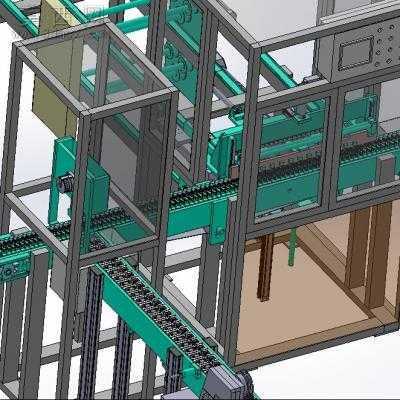 自动组装检测流水线 3D模型