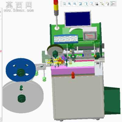 在线包装检测设备 3D模型