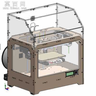 3D打印机(双色双喷头打印)全套模型图纸 3D模型